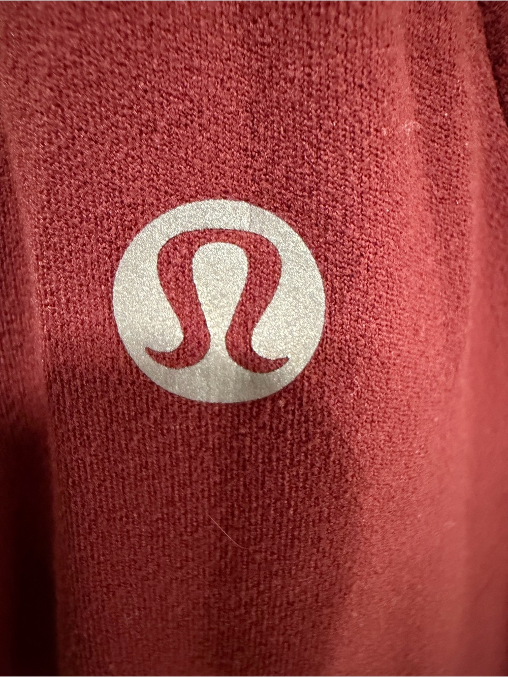 Lululemon Burgundy Layered Open Back Racerback Tank - Picture 3 of 3